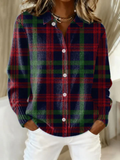 Gunilla™ – Checked Hoodie Blouse