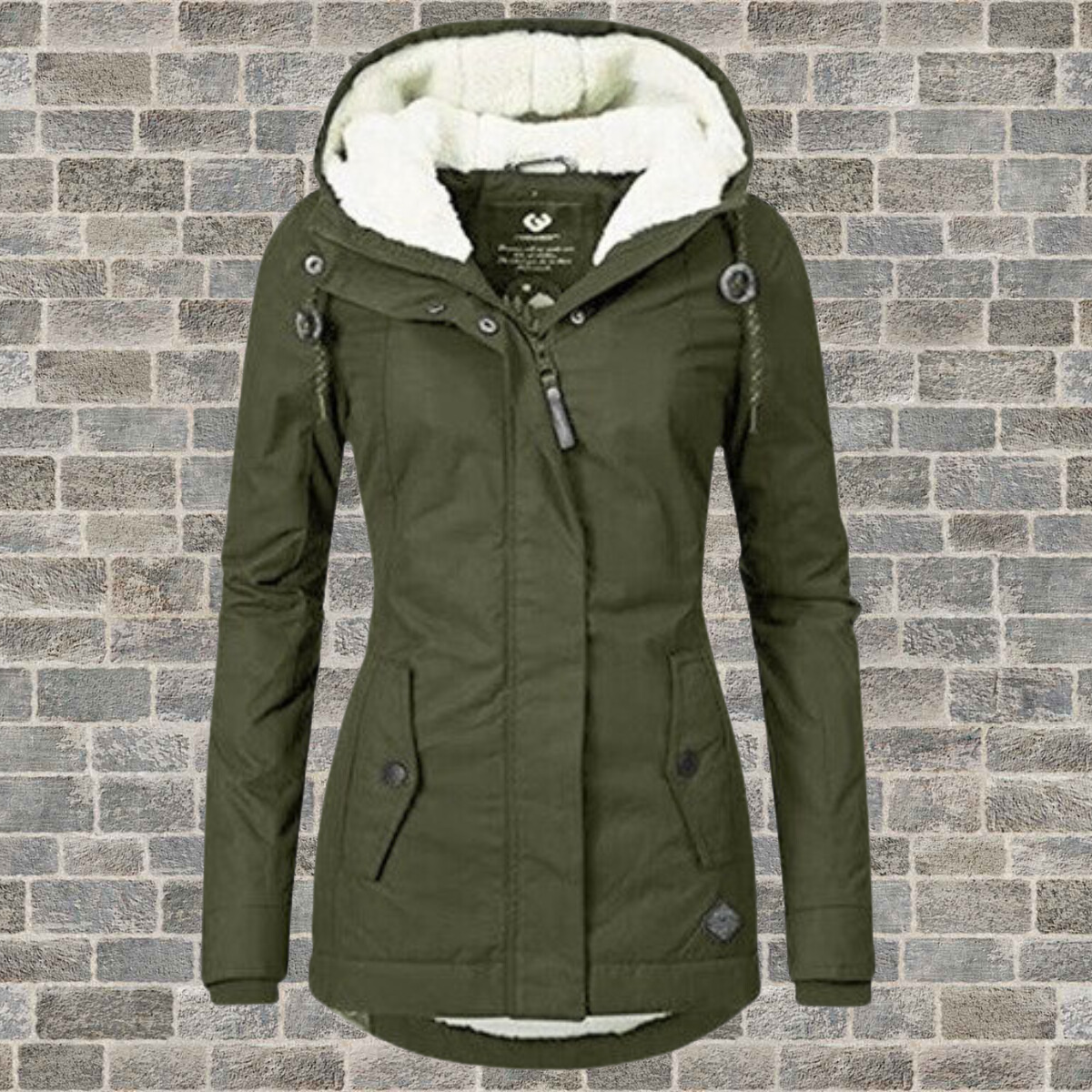 Jenna - Cozy Sherpa Hoodie Coat